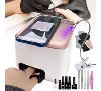 json2xml Portable Nail Printer Machine, 3D Nail Art Printer With APP Control, 10s Fast Printing For Photos & Cartoons, 1200dpi High Definition, For Home & Salon Use Nail-Printer+Pro-Kit