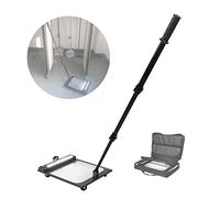 json2xml Square Acrylic Vehicle Security Mirror with 50-90cm Retractable Pull Rod, Extendable Inspection Mirror For Car Workshops, Mechanics, Inspectors