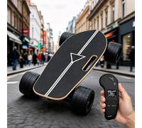 json2xml Urban Electric Skateboard With All-Terrain Rubber Tires & 18% Climbing Capacity, Portable Electric Skateboard For Public Transportation And Car Trunks For City Streets And Uneven Sidewalks