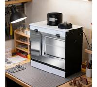 json2xml Waterfall Spray Booth, Pro Airbrush Spray Booth with Ra≥98 5500K Daylight LED Lighting & Removable Water Tank, Waterfall Airbrush Spray Booth for Model Making Sculptures Painting 58×50×40cm