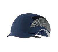 JSP HardcapAerolite Premium Lightweight Baseball Style Bump Cap with EN 812 Protection for Bumps and Scrapes to the head 2.5cm micro Peak Navy (AAG000-002-100)