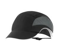 JSP HARDCAP Aerolite Lightweight Safety Bump Cap - 5cm Peak - Black - Ventilated - Mens Hard Hat Cap - for Construction, Warehousing, Manufacturing & Industry - EN812