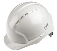 JSP AJF030-000-100 Standard Peak Vented Hard Hat White