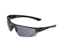 JSP Continental™ Lightweight Safety Spectacles - Smoke Anti-scratch/Anti-mist Lenses - Black Frames (1CONT23S)