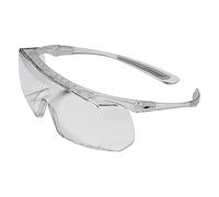 JSP CoverlitePremium Lighweight Safety Over Spectacles with Adjustable Temples Clear Lens Fits Over Prescription Eyewear Optical Class 1 Lens (1COV23C)