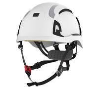 JSP EVO ALTA Dualswitch Safety Helmet Wheel Ratchet Vented White CR2 (ARD170-400-100)