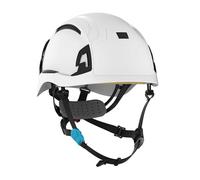 JSP EVO ALTA SKYWORKER Mountaineering-style Safety Helmet Hard Hat - White - Vented - Wheel Ratchet - All-Round High Impact Head Protection - Adjustable 4-point Chinstrap - EN 12492 & EN 397