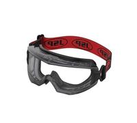 JSP EVO Single Lens Safety Goggles - Clear - Anti-Scratch & Anti-Mist - Low Profile Eye Protection - UV Protection - EN 166 & EN 170