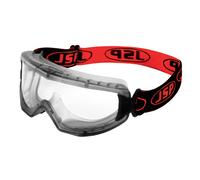 JSP EVO Single Lens Safety Goggles - Clear - Anti-Scratch & Anti-Mist - Low Profile Eye Protection - UV Protection - EN 166 & EN 170