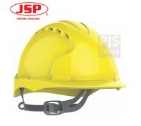 JSP Protection Safety Helmet EVO2 - Vented, Slip Ratchet, EN 397 - Yellow (AJF030-000-200)