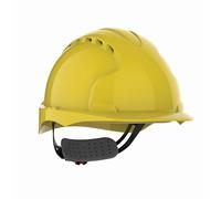 JSP EVO3 Comfort Safety Helmet Hard Hat Wheel Ratchet Vented Yellow UK made