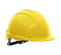 JSP EVO3 HDPE Safety Helmet with OneTouch Slip Ratchet Yellow (AJE160-000-200)