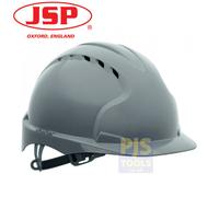 JSP EVO3 premium vented grey safety helmet comfort liner standard peak hard hat