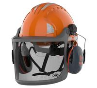 JSP EVOGuard M3 Forestry Safety Helmet Hard Hat All-in-one System Orange