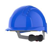 JSP EVOLite Blue Hard Hat Lightweight Safety Helmet Vented Wheel Ratchet EN397