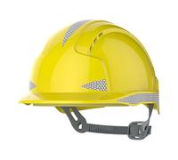 JSP - EVOLite Lightweight ABS Safety Helmet CR2 Slip Ratchet Yellow Vented (AJB160-400-200)