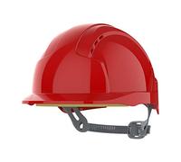 JSP EVOLite Super Light Safety Helmet Hard Hat Slip Ratchet Vented Red