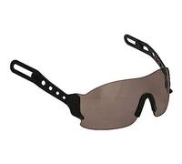 JSP EVOSpec Safety Eyewear compatible with Evolution Range of Safety Helmets - Smoked, Add Retractable Safety Glasses to your JSP Hard Hat (ANT120-200-000)