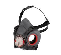 JSP Force 8 Half Mask Respirator - Small - No Filters Included | Compatible with PressToCheck P3, A2 & ABEK1 For Dust, Silica, Fumes, Gases - DIY & Industrial - EN 140. Made in UK.