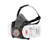 JSP FORCE 8 Half Mask Reusable Respirator with PressToCheck P3 Filters | Protection against Dust, Silica Dust, Sanding, Woodwork, Mould - Construction, DIY & Industrial - UK Made. EN 140, EN 143, CE