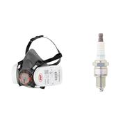 JSP Force®8 Half-Mask with PressToCheck™ P3 Dust Filters, Size Medium, Conforms & Complies with safety standards EN 140 / EN 143, Suitable for: Construction, DIY, Water based Paint Spraying