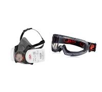 JSP Force 8 Press to check P3 Filter wiith EVO Safety single anti-mist Goggles