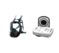 JSP Force10 Typhoon Full Face Mask - Small with Pack of 2 PressToCheck P3 Filters Filters (Bundle)