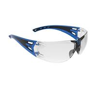 JSP Forceflex3 Clear Lens Safety Spectacles with Premiershield - Blue/Black (ASA460-0AM-800)