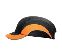 JSP Hardcap A1+ 5 cm Short Peak - Black/Hi-Vis Orange (ABS000-00N-500)