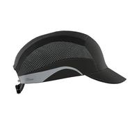 JSP HARDCAP Aerolite Lightweight Safety Bump Cap - 5cm Peak - Black - Ventilated - Mens Hard Hat Cap - for Construction, Warehousing, Manufacturing & Industry - EN812