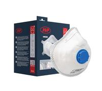 JSP M632 FFP3 Moulded Disposable Valved Dust Mask (10 pack) - Face Mask - For Silica Dust, Sanding, Mould, Aerosols, Fumes, Viruses - Construction, Woodwork, DIY, Industrial - 99% Filtration - EN 149