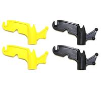 JSP Manufacturing Black & Yellow Plastic Utility Handy Hook - Screw on Pole Attachment Hook - 2 Kit