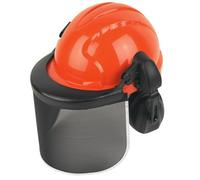 Jsp Orange & Black Forestry Helmet With Ear Defenders & Visor