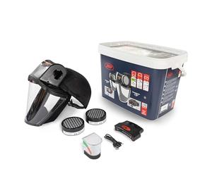 JSP POWERCAP ACTIVE Powered Air Respirator PAPR - Inc Filters - 8hr Battery & USB Charging - Bump Cap - Protection from Dust and Particles - For Woodworking, Agriculture and DIY - EN12941 & EN812