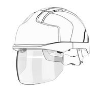 JSP Replacement Integrated Shield for EVO VISTAshield - Optical Class 1, Anti-Scratch, Anti-Mist, High Impact Rating (AMV200-000-000)