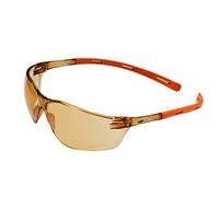 JSP Rigi™ Lightweight Safety Spectacles - 60% Blue Blocker Anti-scratch Lenses - Orange Frames (1RIGBB21LO)
