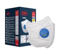 JSP Safety Disposable Vertical Fold Flatmask FFP2V (F622) Box of 30 (BGW170-000-S00), one size