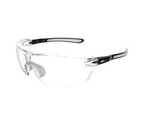 JSP Seez Safety Spectacles Black and Light Grey Temples Clear Lens (1SEZBG23CKN)