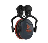 JSP SONIS Compact Ear Defenders Muffs One Size Helmet Mounted PSA 31dB SNR | EVO Helmet mounted compact hearing protection for medium-noise work, compatible with JSP EVO helmets. UK Made. EN 352.