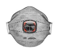 JSP SpringFit™ Fold Flat Valved Respirator FFP3 Carbon Layer (Pkt 10)