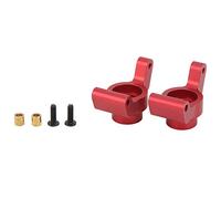 Jspondivague 2PCS RC Rear Stub Axle Carrier for Remo Smax 1621 1625 1631 1635 1651 1655 A2505, Aluminum Alloy Rear Axle Carrier with Screws and Copper Cylinders for 1/16 RC Car (Red)