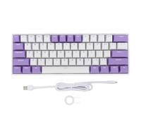 Jspondivague 61 Keys 60% Mechanical Gaming Keyboard, USB C Wired RGB Backlit Keyboard with Red Switch, Compact 61 Key Layout for PC Laptop Gaming, Ergonomic Design with Full Key Hot Swappable a