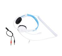 Jspondivague Children's Learning Headphones, Kids Noise Reduction Headphones with Volume Limit, Adjustable Lightweight On Ear Headphones with 3.5mm Plug for PC Phone Tablet Laptop (White)