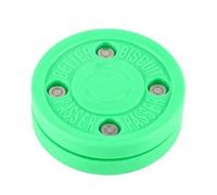 Jspondivague Green Polyoxymethylene Ice Hockey Puck, Roller Hockey Training Puck, Shock - Absorbing Dryland Puck for Street and Indoor Hockey with 7.5cm Diameter for Daily Practice on Hard