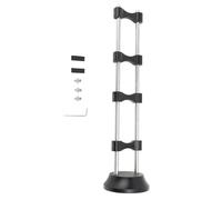 Jspondivague HiFi Cable Lifting Stand, Stainless Steel HiFi Cable Rack for Speaker and Musical Instrument, Vibration Isolation Wire Organizer with Non - Slip Rubber Feet, 402mm Tall