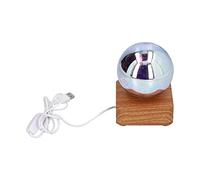 Jspondivague LED Night Light Glass Ball Projection Lamp, RGB Table Decoration Lamp with Butterflies and Star Pattern, USB Powered for Bedroom Home Decor