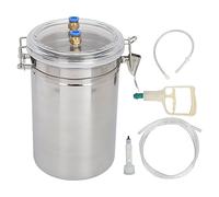 Jspondivague Manual Milking Machine 2L Capacity, Cow Hand Milking Machine with Transparent Lid and Stainless Steel Tank, Portable Goat Milking Machine for Small Farm Dairy Use