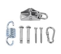 Jspondivague Stainless Steel Hanging Swing Hook Kit, Heavy Duty Hammock Hanging Kit, 1000KG Load Capacity Rotating Fixed Hook with Safety Snap for Porch Swing Gymnastics Ring Outdoor