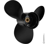 JSPROP OEM Upgrade 9 1/4x9 (13 Spline Tooth) Aluminum Boat Propeller Fit BRP Johnson Evinrude OMC Stern Drive 8HP/9.9HP/15HP Parts No.763458 RH