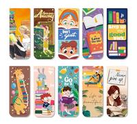 JSRQT 30 Pack Magnetic Bookmark Motivational Book Marks Assorted for Lovers Gifts Students Marker Clip Magnet Page Personalised Reading